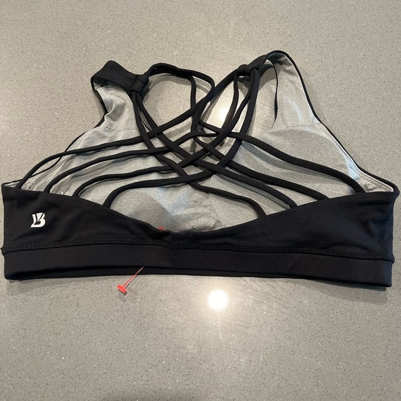 Buff bunny Black Strappy Sports Bra - Picture 1 of 6